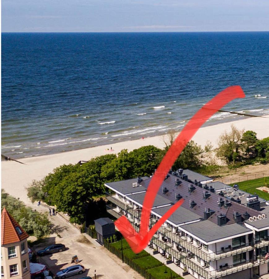 Przy Plazy - Z Prywatnym Ogrodkiem Rezydencja Niechorze Lägenhet Exteriör bild